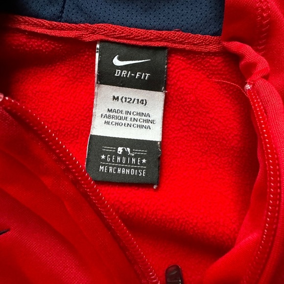 Nike Boston Red Sox Sweatshirt therma fit youth size medium (10-12) full zip - Picture 3 of 5